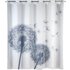 WENKO Duschvorhang »Astera«, BxH: 200 x 180 cm, Pusteblume, weiß/anthrazit - weiss
