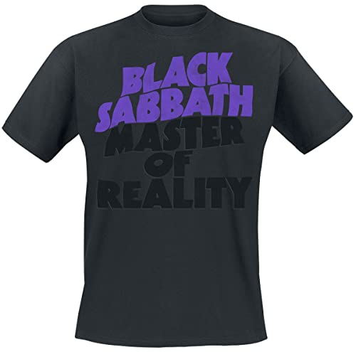 Black Sabbath Master of Reality Tracklist Männer T-Shirt schwarz M 100% Baumwolle Band-Merch, Bands