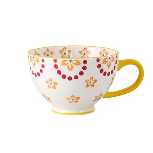 500 ml Keramik Suppentasse Milch Frühstückstasse Nordic Cup (Color : Color 3, Size : 501-600ML)