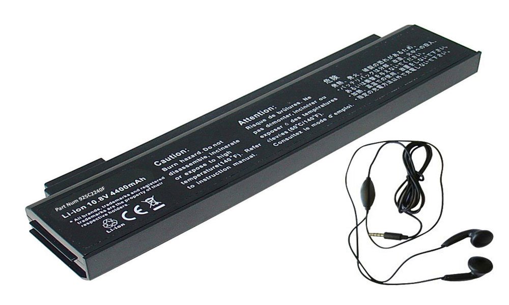 amsahr LG925C2240F-03 Ersatz Batterie für LG 925C2240F, LG K1 Series, LG K1 Express Series (10.8 V, 4400 mAh, 48Wh, Umfassen Stereo Ohrhörer) schwarz