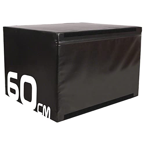 Sport-Tec Sprungtrainer Soft Plyo Box, 60 cm, stapelbar, schwarz