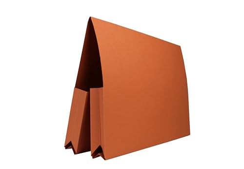 Guildhall Dokumentenmappe Doppeltasche Manila 315 g/m² 2 x 35 mm Folio-Format 25 Stück orange