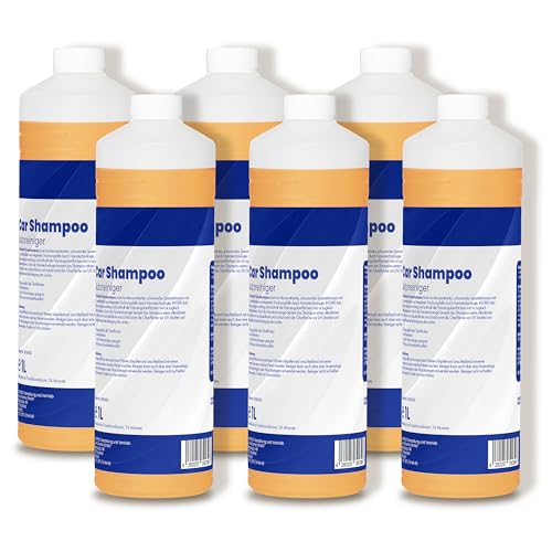 Mr. Perfect® Autoshampoo, 6 x 1L - Konzentrat für Fahrzeug-Reinigung mit Abperleffekt