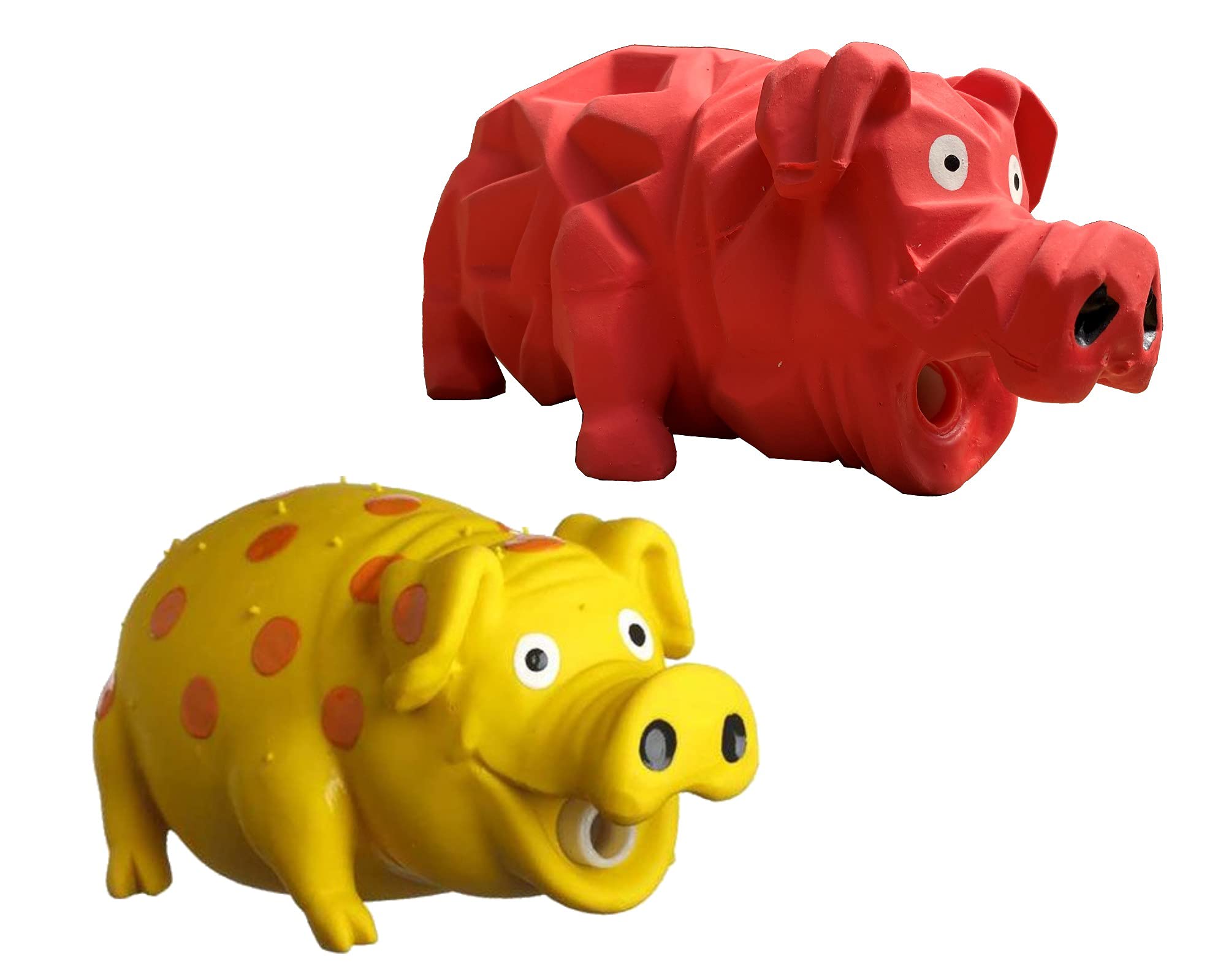 HDP Multipet Latex Grunting Toy Bundle Farbe: Kelch, Schwein/Origami Pig