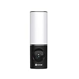 EZVIZ 4MP Floodlight, WLAN Überwachungskamera für den Außenbereich, Flutlicht mit Integrierter Beleuchtung, KI Bewegungserkennung, Farbnachtsicht, 32GB eMMC, einstellbare Helligkeit, APP-Alarm, LC3