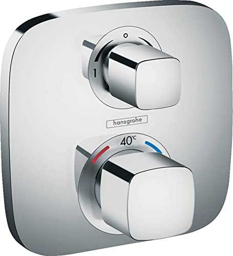 Hansgrohe fertigmontageset ecostat e up-thermostat, für 2 verbraucher, chrom