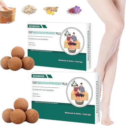 Foot Medication Effervescent Pills, 2023 New Foot Medication Effervescent Pills, Essential Oil Footbath Effervescent Tablets,Herbal Body Detox Foot Soak, Foot Bath Soak Relax Massage (3Box)