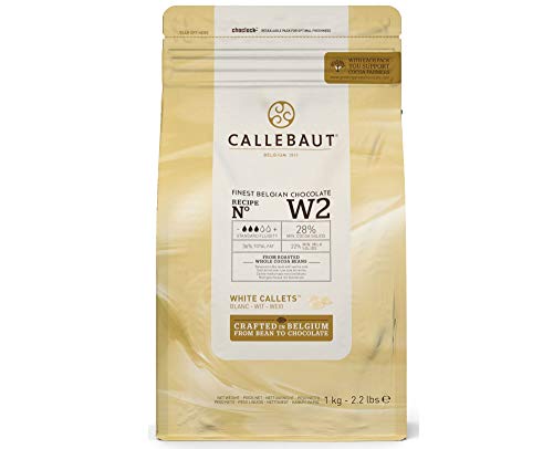 Callebaut White Chocolate 'W2' Callets - Pack Size = 6x1kg