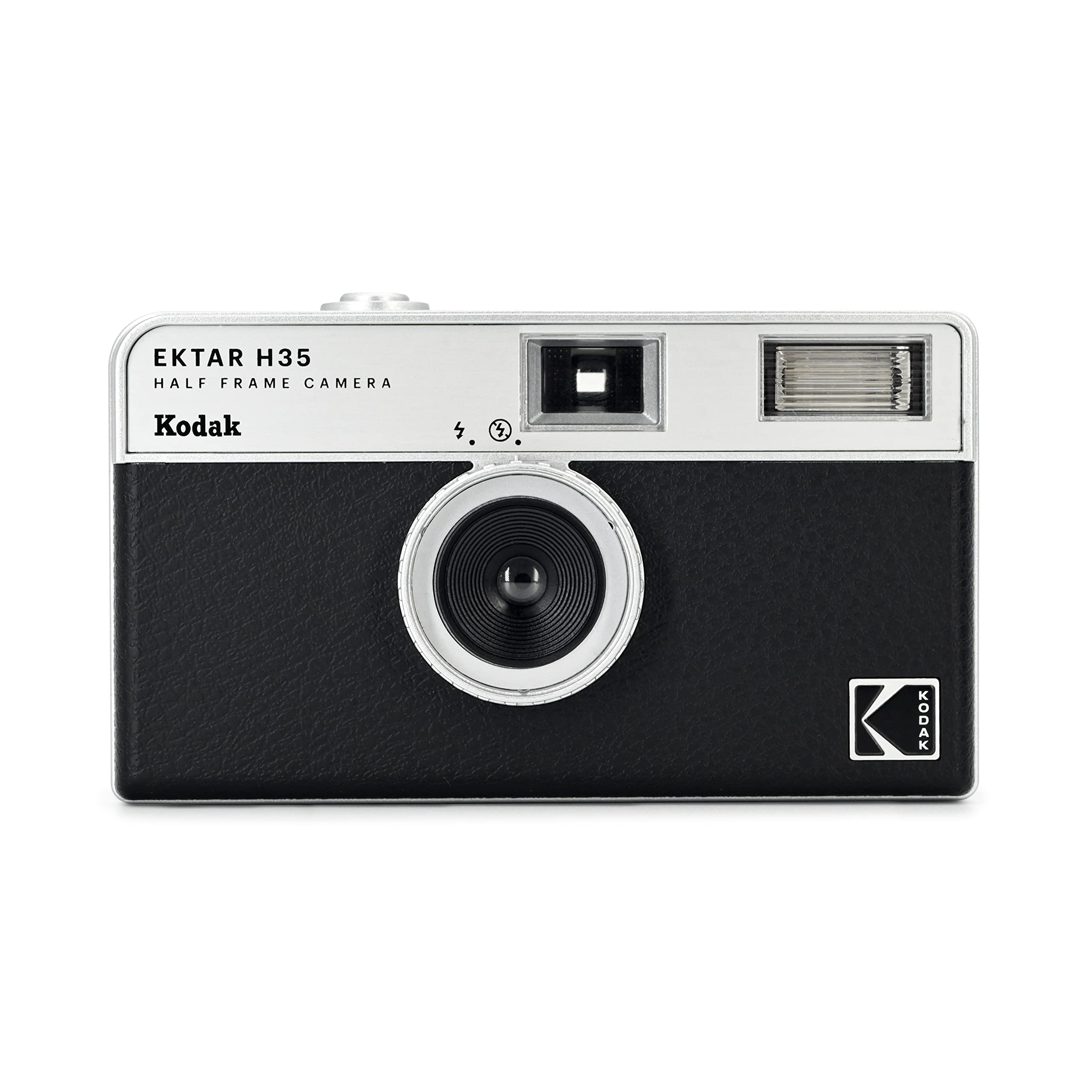 KODAK EKTAR H35 Halbformat-Filmkamera, 35 mm, wiederverwendbar, ohne Fokussierung, leicht, einfach zu bedienen (Schwarz) (Film und AAA-Batterie sind Nicht im Lieferumfang enthalten)