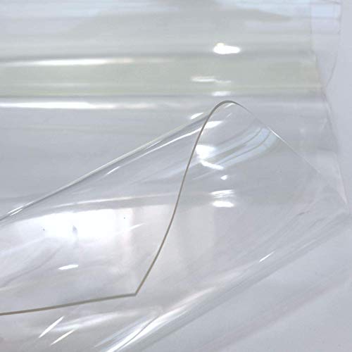 TOLKO 1m klare Universal Schutz-Folie Meterware | 2 mm dick | Wasserdicht Schmutzabweisend Wetterfest | als Tischfolie, Tischdecke, Fensterfolie für innen und außen (100cmx90cm)