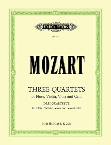 Quartette. Flöte, Violine, Viola, Violoncello
