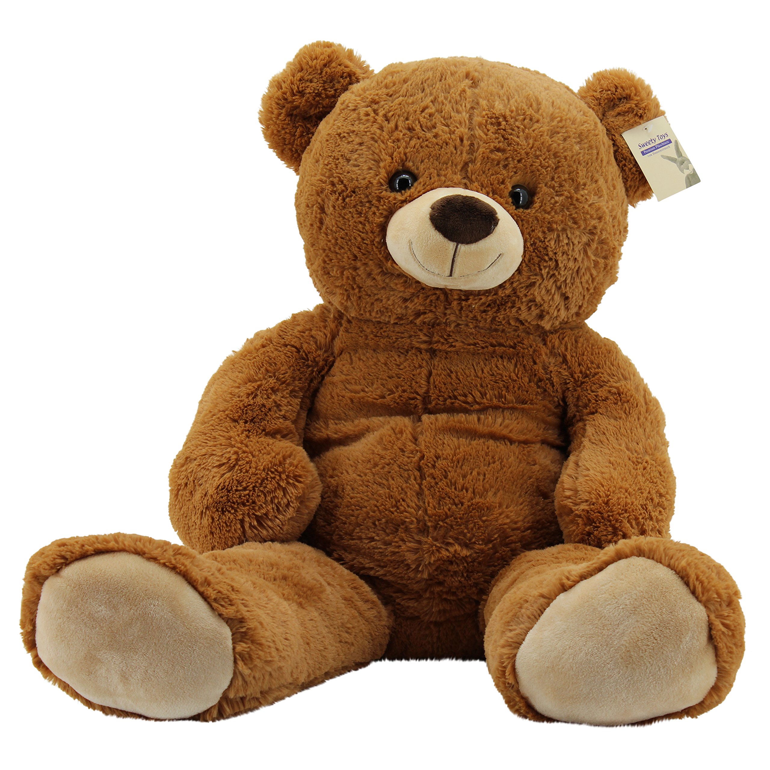 Sweety Toys 10189 Kuscheltier Teddy Bär 100 cm Plüschbär zum Kuscheln- flauschiges Bärchen Stofftier für Mädchen, Jungen & Babys- Plüschtier Teddybär zum kuscheln