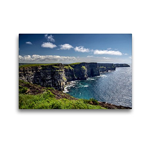 Premium Textil-Leinwand 45 x 30 cm Quer-Format Cliffs of Moher | Wandbild, HD-Bild auf Keilrahmen, Fertigbild auf hochwertigem Vlies, Leinwanddruck von Dirk Stamm