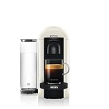 Nespresso Krups XN9031 Vertuo Plus Kaffeekapselmaschine | 1,1 L Wassertank | Kapselerkennung durch Barcode | 6 Tassengrößen | Power-Off Funktion | 54% aus recyceltem Kunststoff | Weiß