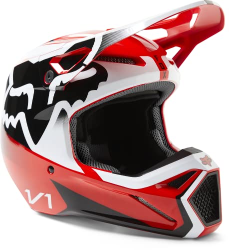 FOX Motocross-Helm V1 Leed Rot Gr. M