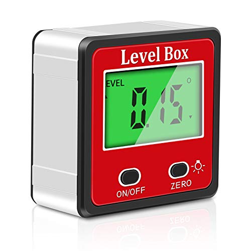 2-Tasten-Digital-Neigungsmesser Level Box Winkelmesser Sucher Messgerät Abschrägung