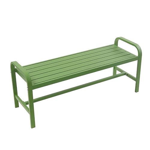 amzwkt Gartenbank, Sitzbank Parkbank Für 2-3 Sitzer Mit Armlehnen, Wetterfeste Gartenmöbel, Terrassenbank Für Garten, Balkon Und Terrasse (Color : Green)