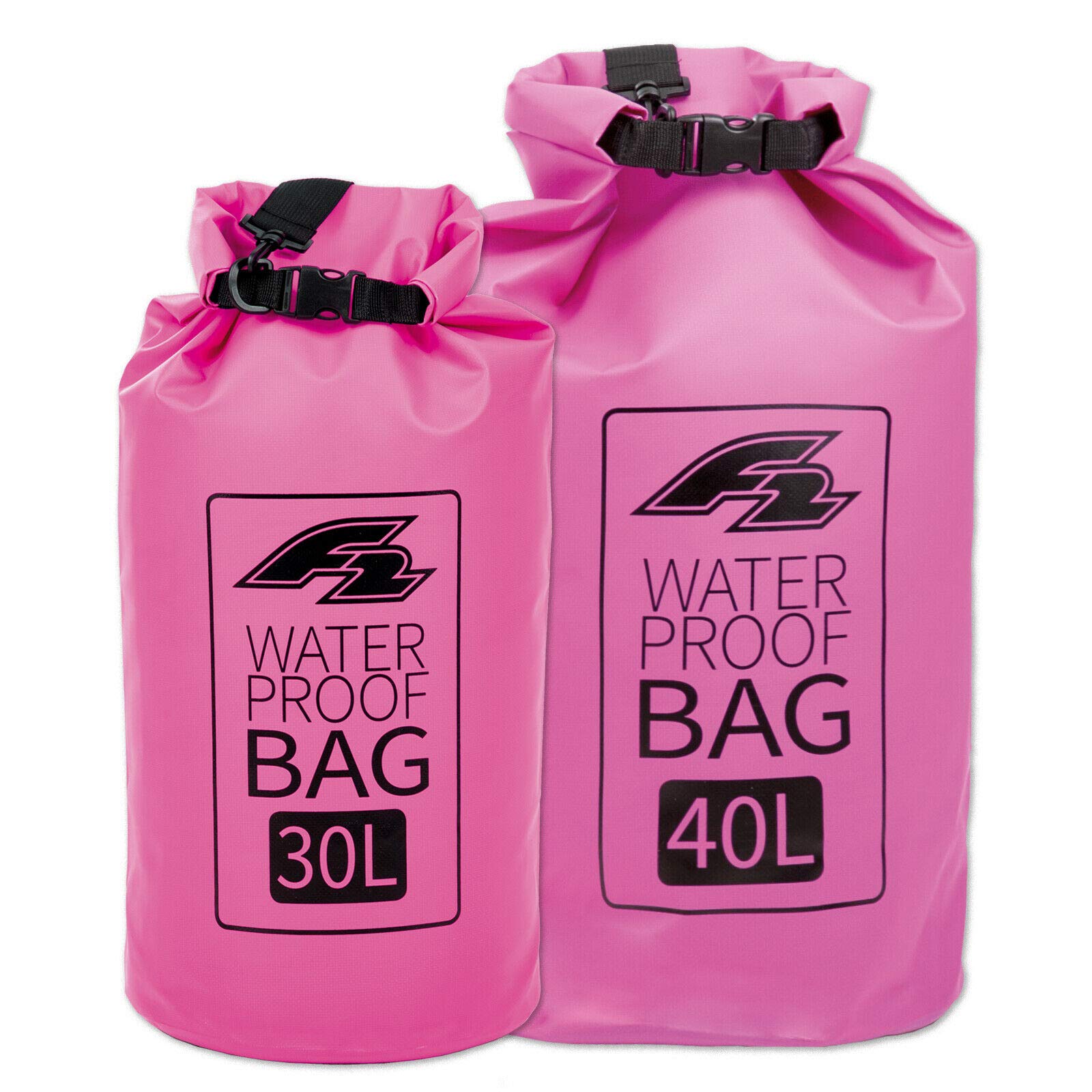 F2 Lagoon Dry Bag | 5-100 Liter | Waterproof | WASSERFESTER Sack (Pink, 30 Liter)
