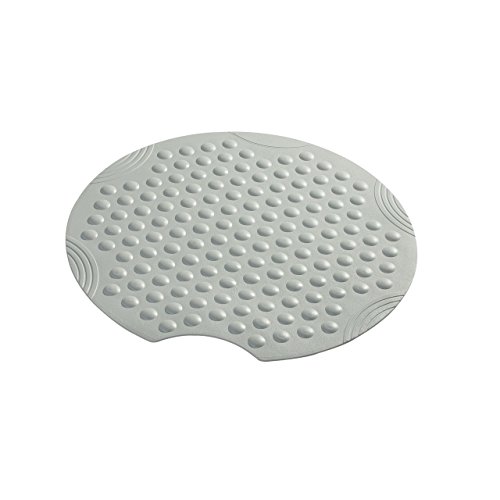 SANIMIX runde Duscheinlage, Duschmatte, Sicherheitseinlage für die Dusche Modell Bubbles Größe: Ø54cm Farbe: Grau