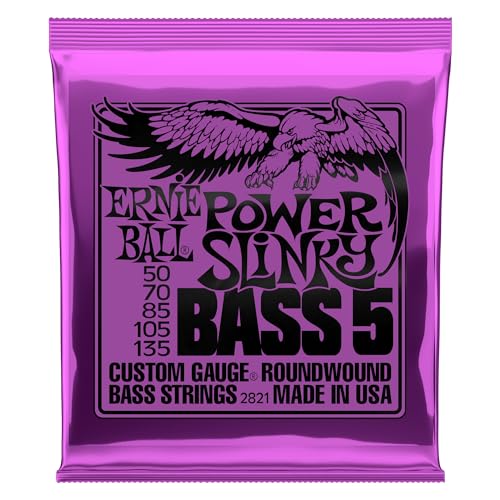 Ernie Ball Power Slinky 5-Saiter Nickel Wound E-Bass Saiten - 50-135 Gauge