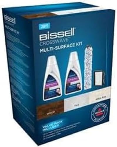 Bissell Set CrossWave 2 x 1 l Reinigungslösung für Böden, Bürste Multi-Surface | 1 Filter | 2815, Mix, 1