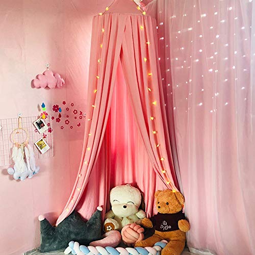 Prinzessin Hanging Dome Moskitonetz Licht blockiert Vorhänge Betthimmel, Mädchen Schlafzimmer Nacht Zelt, Baby Bettwäsche Kuppelzelt, Home Decoration spielen Lesezelt, Pink
