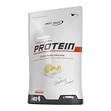 Best Body Nutrition Gourmet Premium Pro Protein, Yoghurt Lemon, 4 Komponenten Protein Shake: Caseinat, Whey Konzentrat, Whey Isolat, Eiprotein, 1 kg Zipp Beutel