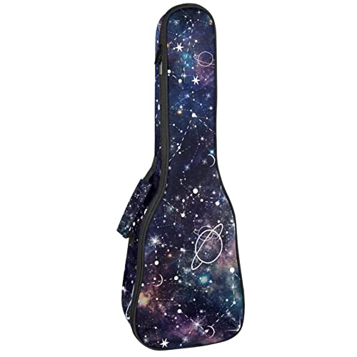 Ukulele Koffer Planeten Der Sterne Ukulele Tasche 23 Zoll 10Mm Gepolsterte Gig Bag Mit Tasche Für Kinder Jungen Mädchen