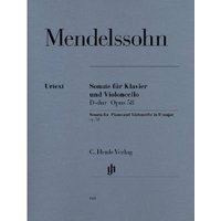 Sonate D-dur op. 58 für Violoncello und Klavier