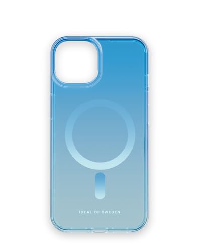 IDEAL OF SWEDEN Durchsichtige Handyhülle mit erhöhten Kanten, Magnetische Handyhülle kompatibel mit Magsafe iPhone-Hülle, für iPhone 13 und iPhone 14 (Light Blue)
