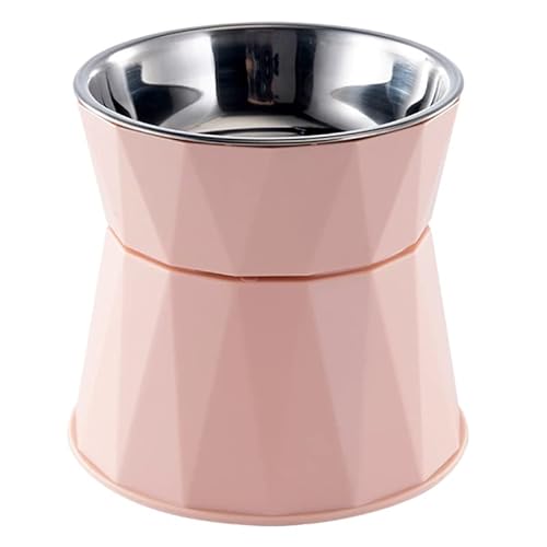 Dog Bowl Raised Cat Food Water Bowls with Detachable Elevated Stand Pet Stainless Steel Feeder Bowl No-Spill Anti Slip Dog Futternapf Stainless Steel pet Bowls with Stand for Cats Dogs Non Slip