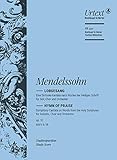 Lobgesang MWV A 18 op. 52 - Symphonie-Kantate (Symphonie Nr. 2) - Breitkopf Urtext - Studienpartitur (PB 5351)