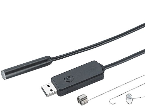 Somikon Endoskopkameras: Wasserfeste USB-Endoskop-Kamera mit 7m-Kabel & LEDs (USB Endoskop Kamera Software)