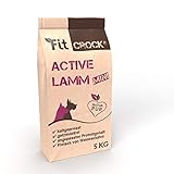 cdVet Fit-Crock Hundefutter trocken Active Lamm Mini 5 kg, getreidefrei