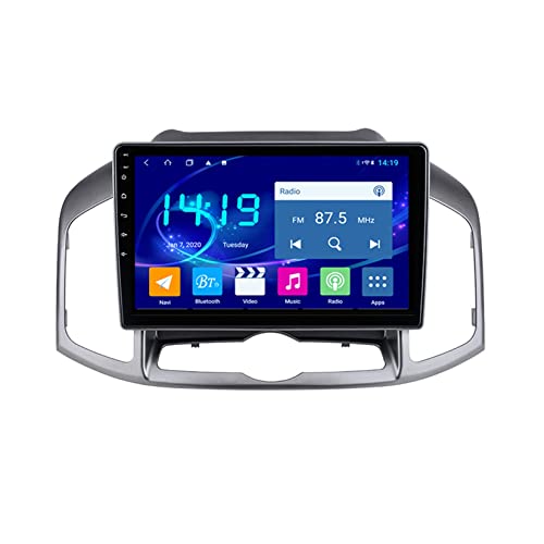 Android Autoradio Stereo 9 Zoll HD Digital Multi-Touchscreen Für Chevrolet Captiva 2011-2016 Android Auto Mit Navigation Bluetooth-Unterstützung Radio Lenkradsteuerung DAB Mit Rückfahrkamera