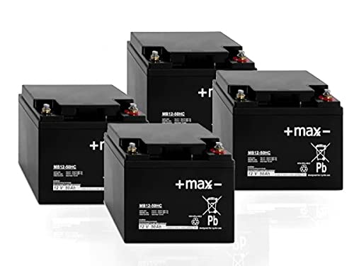Akku Batterie Elektro Roller Scooter e-max 110S 4kW 4x 12V 50Ah wie 40Ah 36Ah Blei kompatibel