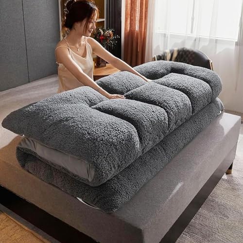 Tatami-Matratzen Japanische Bodenmatratze, Faltbare Isomatte, 10,2 cm Dicke Futon-Matratze, Tatami-Matte Aus Wollfleece for Kinder Und Erwachsene, Nickerchen, Etagenbett, Yoga, Meditation (Size : 180