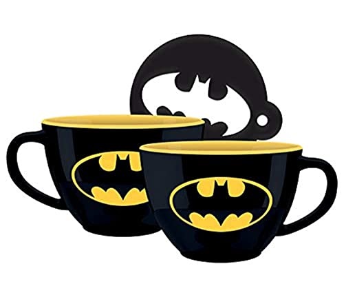 DC Comics SCMG25597 Tasse Cappuccino, 630 ml (Symbol Batman)