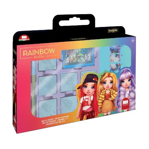 MULTIPRINT 8009233071148 Window Box with EUROHOLE Rainbow HIGH Kinder Zeichnung Kits, bunt