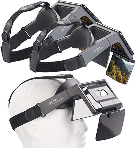 auvisio AR Brille: 2er-Set Augmented-Reality- und Video-Brillen für Smartphones, 69° (Kamera Brille, Virtual Reality Brille, Kinder Geschenkideen)