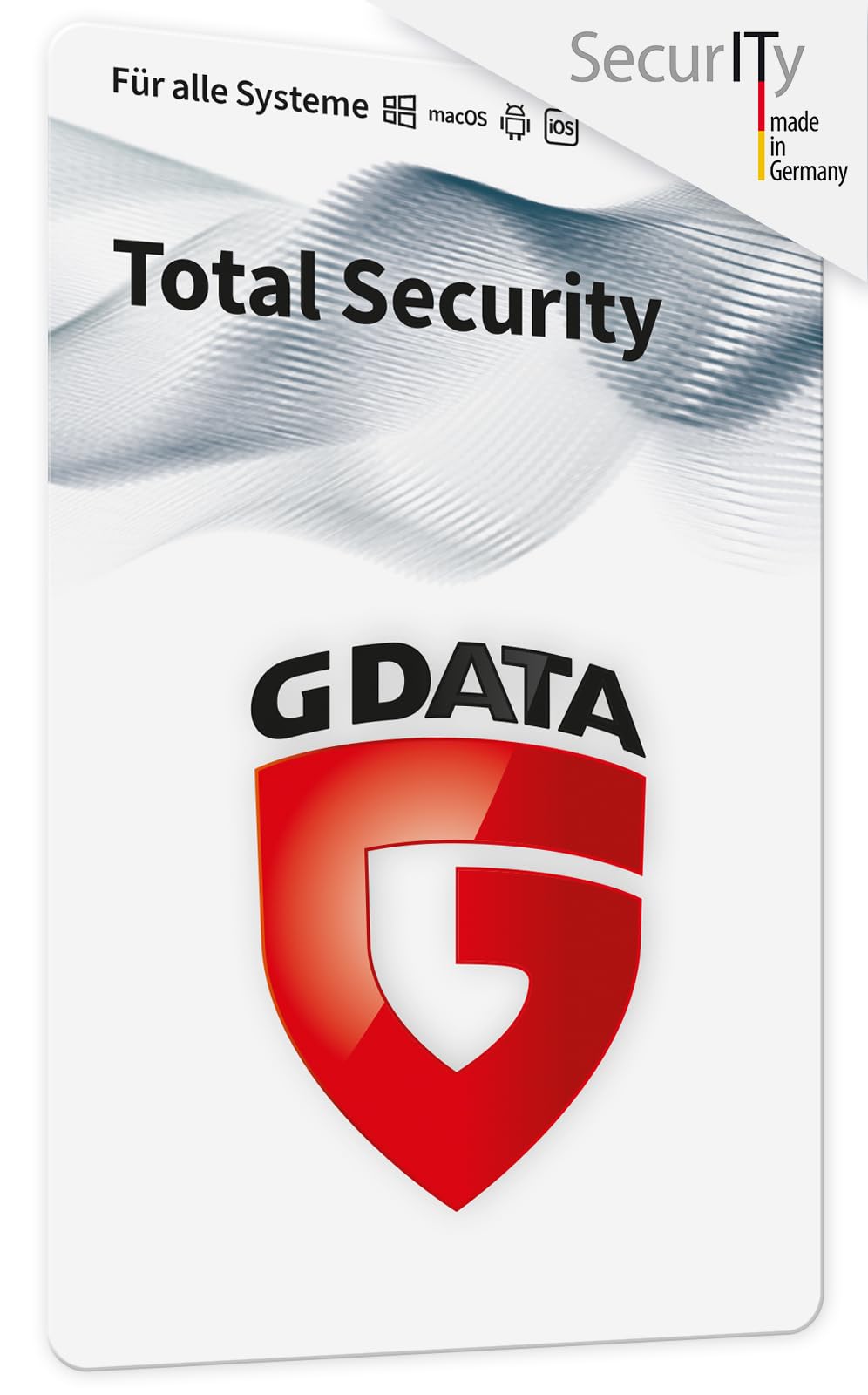 G DATA Total Security 2024 | 3 Geräte | 1 Jahr | Virenschutzprogramm | Passwort Manager | PC, Mac, Android, iOS | zukünftige Updates inklusive | Made in Germany | Aktivierungskarte per Post