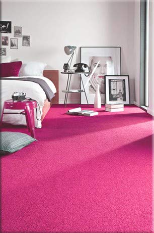 Einfarbiger Teppich Eton für Zimmer, Wohnzimmer, Schlafzimmer, Teppichboden Auslegware, rosa, Verschiedene Größen, 300x300 cm