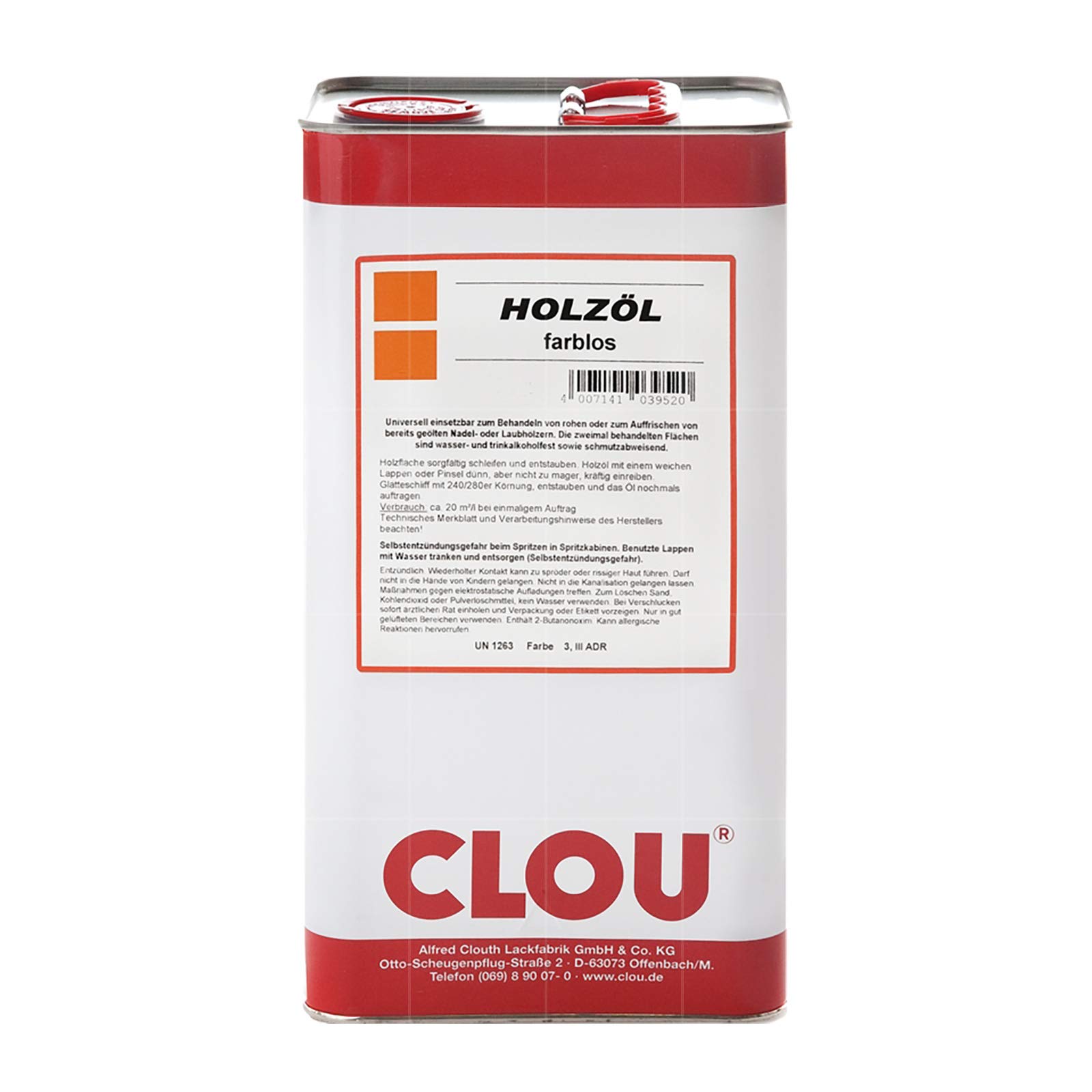 CLOU Holzöl farblos 1 Liter