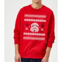 Star Wars Christmas Stormtrooper Weihnachtspullover - Rot - S - Rot
