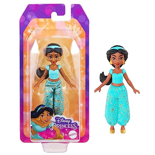 Disney Prinzessinnen – MTHLW79 – Puppe mit Gelenken, 9 cm – Charakter Jasmin