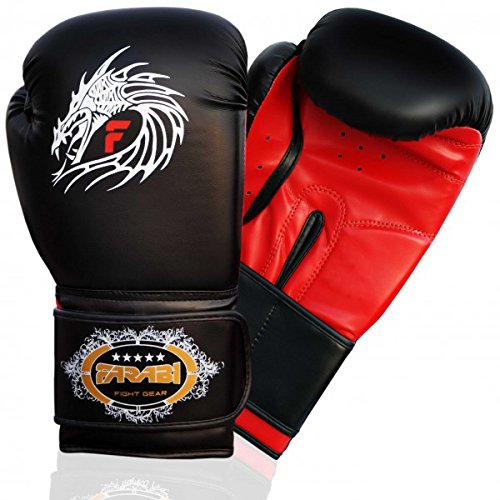 Farabi Dragon Boxing, MMA, Muay Thai, Kickboxing Fitness Punching Gloves Bag Mitts (8-OZ)