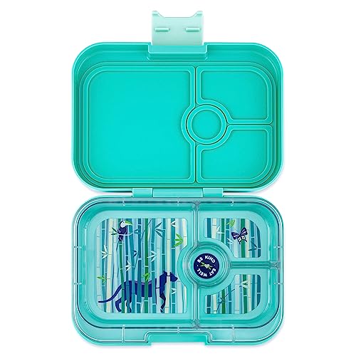 yumbox Panino M Lunchbox (Tropical Aqua) - mittelgroße Brotdose mit 4 Fächern | Kinder Bento Box für Kindergarten, Schule, Erwachsene…
