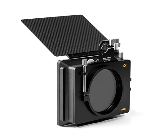 NiSi C5 Matte Box Filmmaker Kit - C5 Mattebox, Filter Tray, True Color 1-5 Blenden VND Filter, 4x5.65 FS ND16 Filter, 4x5.65”Black Mist 1/8 Filter