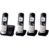 KX-TG6824GB Schnurlostelefon mit Anrufbeantworter schwarz