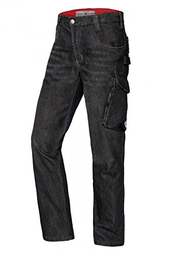 BP 1990 038 unisex Worker Jeans washed aus Baumwolle mit Stretchanteil black washed, Größe 38/34